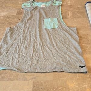 Victoria's Secret Pink Gray and Mint Top